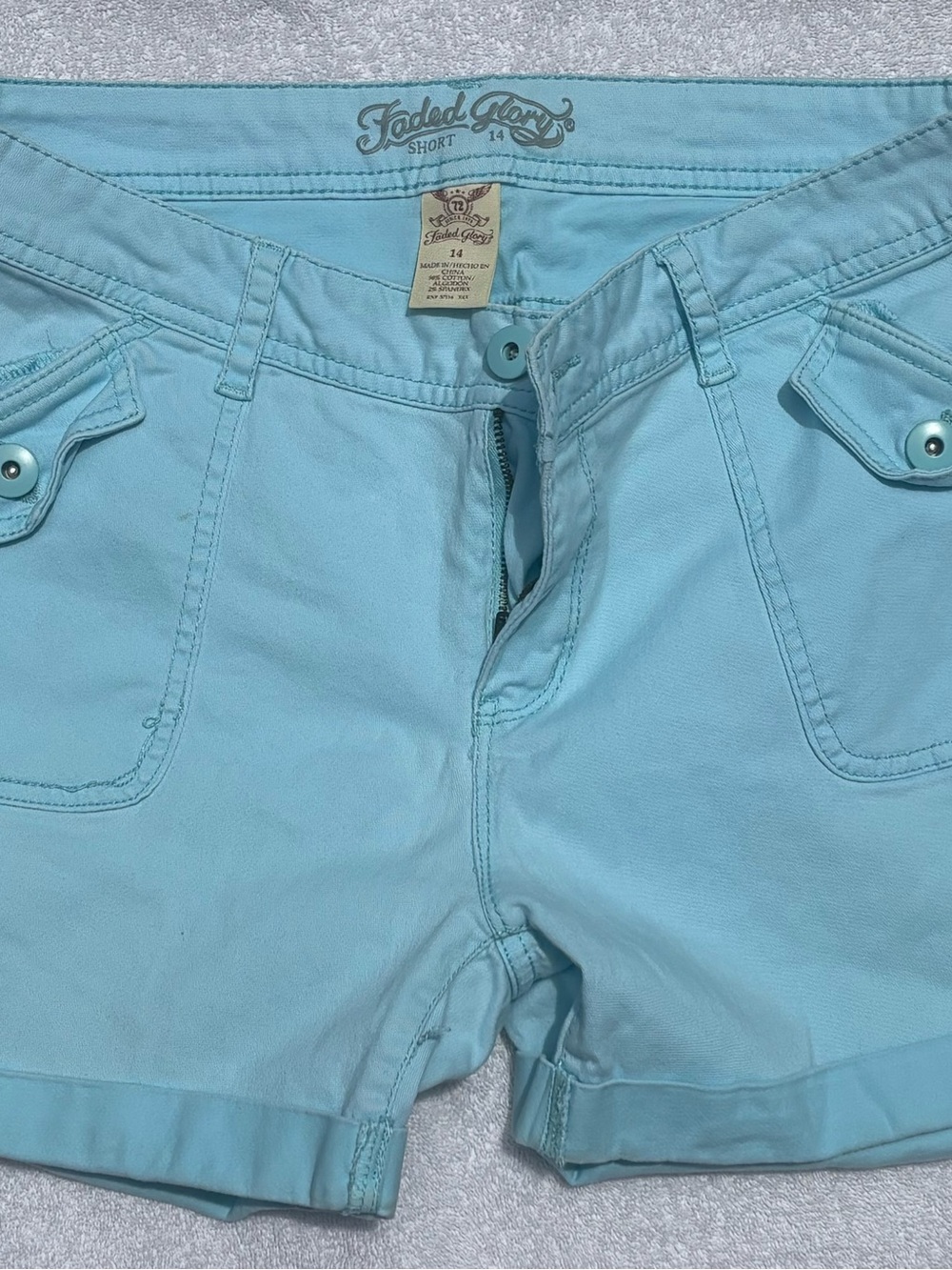 Faded Glory Light Blue Jean Shorts